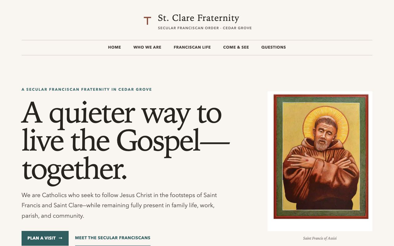 Quiet Welcome homepage